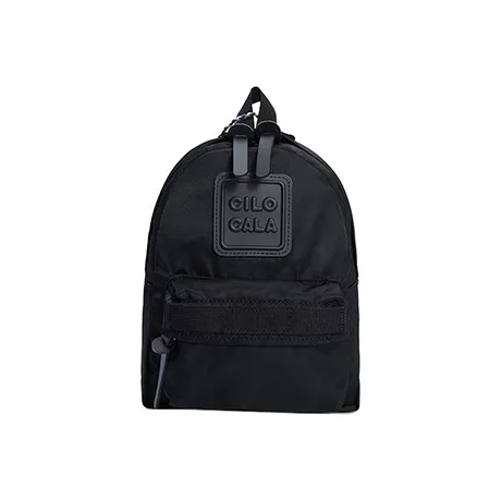 CILOCALA Nylon Fabric Backpack Regular Unisex BLACK-4