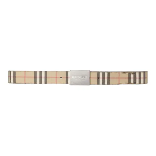 Burberry Leather Belts Unisex Beige