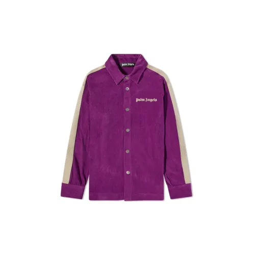 PALM ANGELS Shirts Men Purple