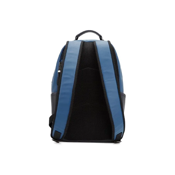 COACH Edge Smooth Calf Leather Backpack Men's Blue Multicolor-2