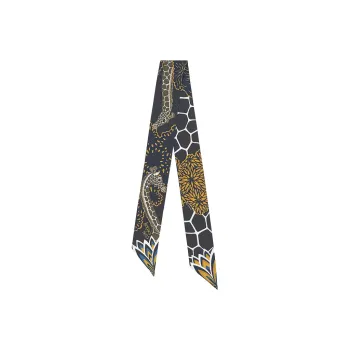 HERMES Silk Scarves Women's Black