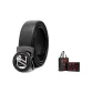 Litchi Grain Black Strap Black Buckle+Premium Box