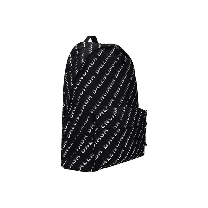 Balenciaga WHEEL Nylon Fabric Backpack Unisex Black-1