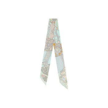 HERMES Duels Twilly Silk Scarves Women's