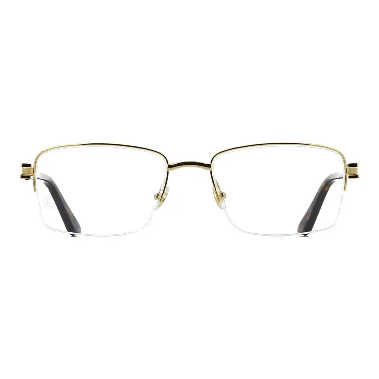 Cartier Rectangular frame Tortoiseshell effect Glasses-1