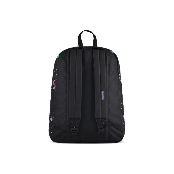 JanSport Polyester Backpack Medium Size Unisex Neon Cherry-3