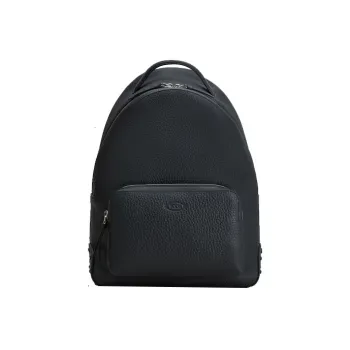 TOD'S Leather Backpack Medium Size Men's Black