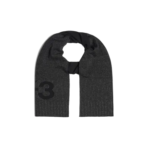 Y-3 Knit Scarves Unisex Black