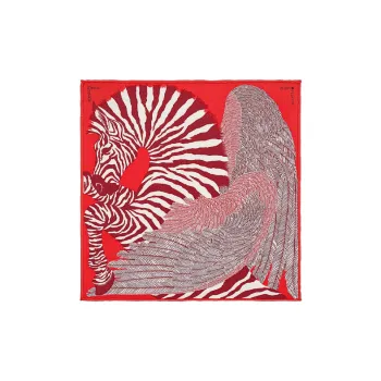 HERMES Silk Scarves Women's Red