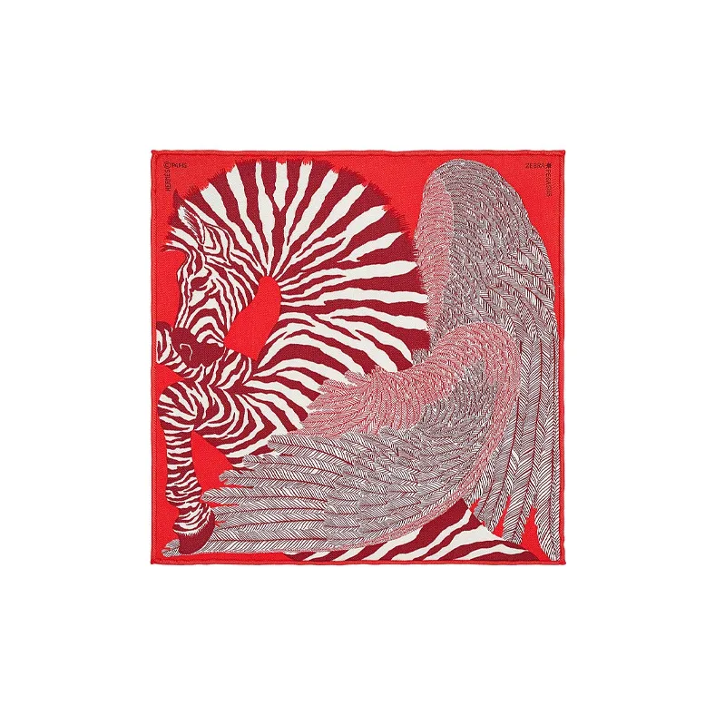 HERMES Silk Scarves Women's Red-0