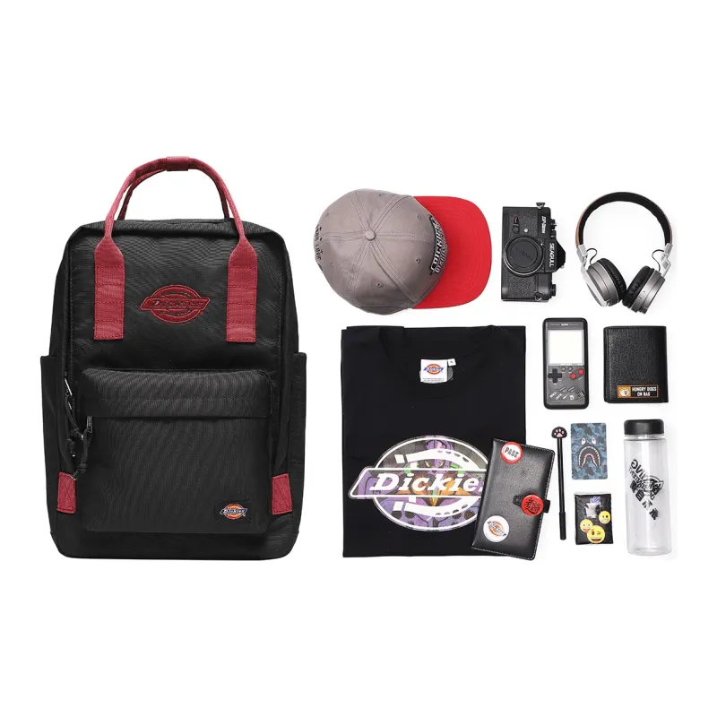 Dickies Polyester Portable Laptop Backpack Regular Unisex Black-4