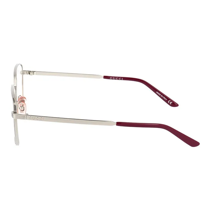 GUCCI Eyeglass Frames Unisex Silver-2