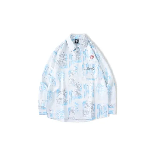 LAMLICKA Shirts Unisex Light Blue