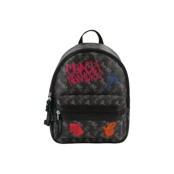 COACH Charlie PVC Portable Crossbody Bag Shoulder Bag Medium Size Men's Black
