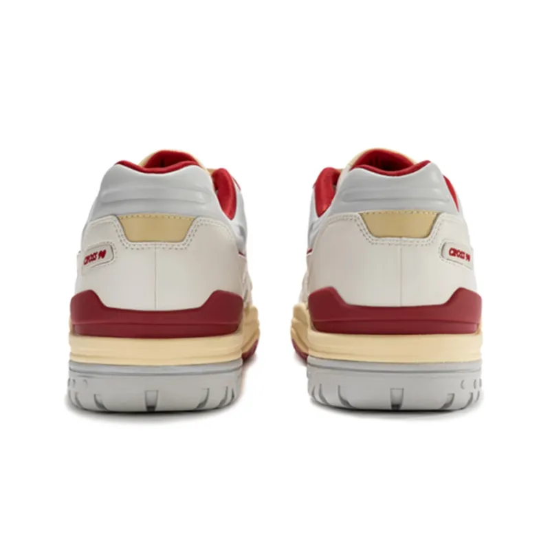 Saucony Cross 90 Low Top Skateboard Shoes Unisex Red White-3