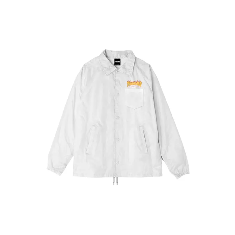 Thrasher Loose Fit Jacket Japan Version Unisex White-1