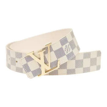 LOUIS VUITTON Elegant Plaid Smooth Buckle Unisex Width  4cm