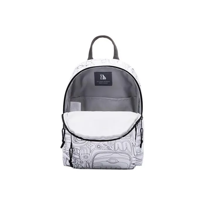 INUK Polyester Travel Bag Backpack Regular Unisex White-5