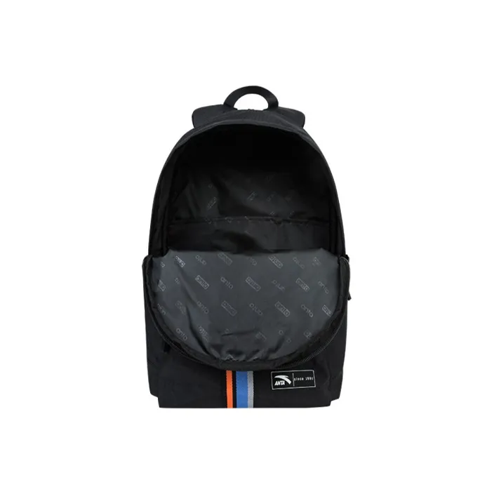 Anta PU Laptop Bag Backpack Regular Unisex Black Blue-2