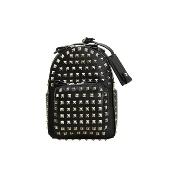 Valentino Cow Leather Backpack Women's Black