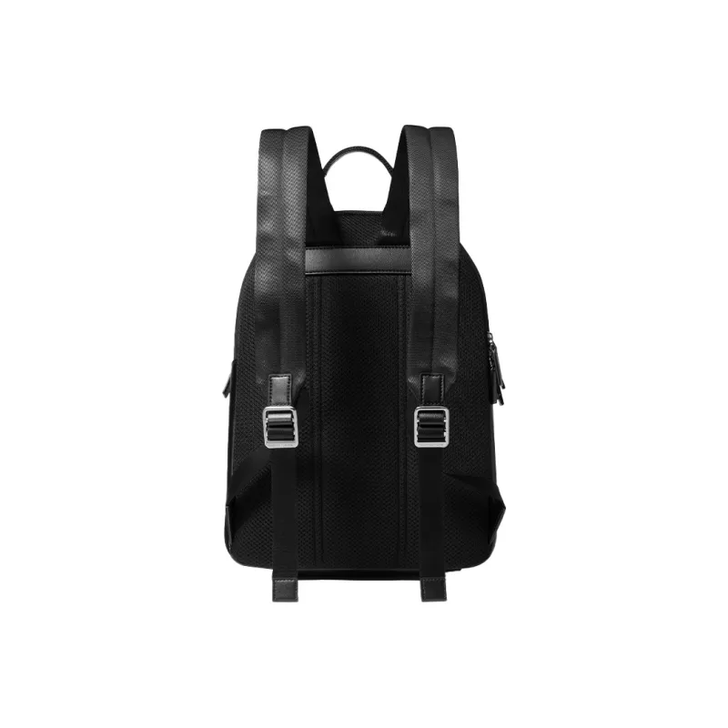 MICHAEL KORS Greyson Patchwork Cow Leather Backpack Regular Men's Black/Red-2