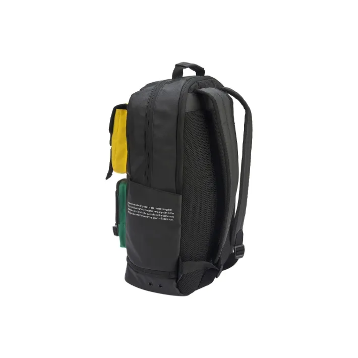 LiNing Polyester Badminton Double Shoulder Backpack Regular Unisex Black Color Blocking-3