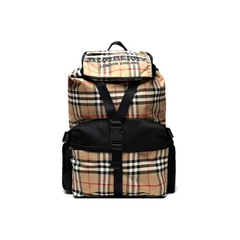 Burberry Canvas Backpack Regular Women's Beige