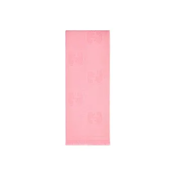 GUCCI GG Wool Knit Scarves Unisex Pink