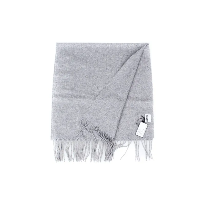 MOSCHINO Knit Scarves Unisex Gray-3