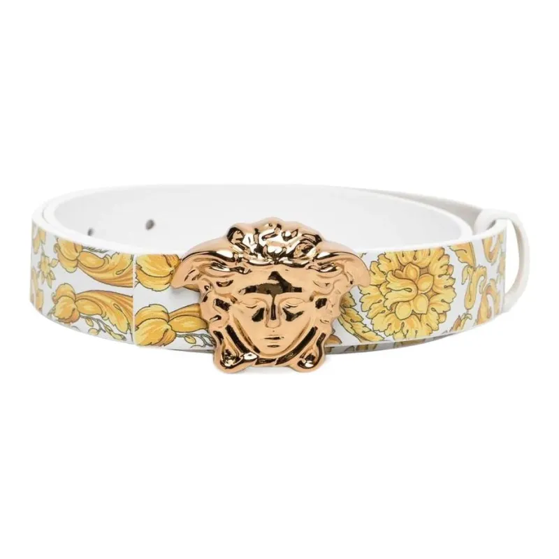 VERSACE Kids Medusa buckle Leather Belt-0