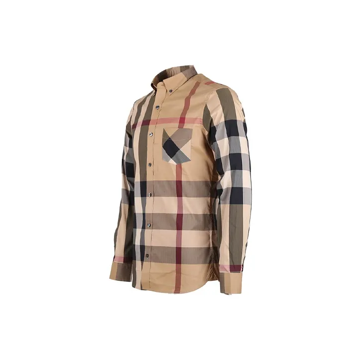 Burberry Shirt Fall Men's Khaki-1