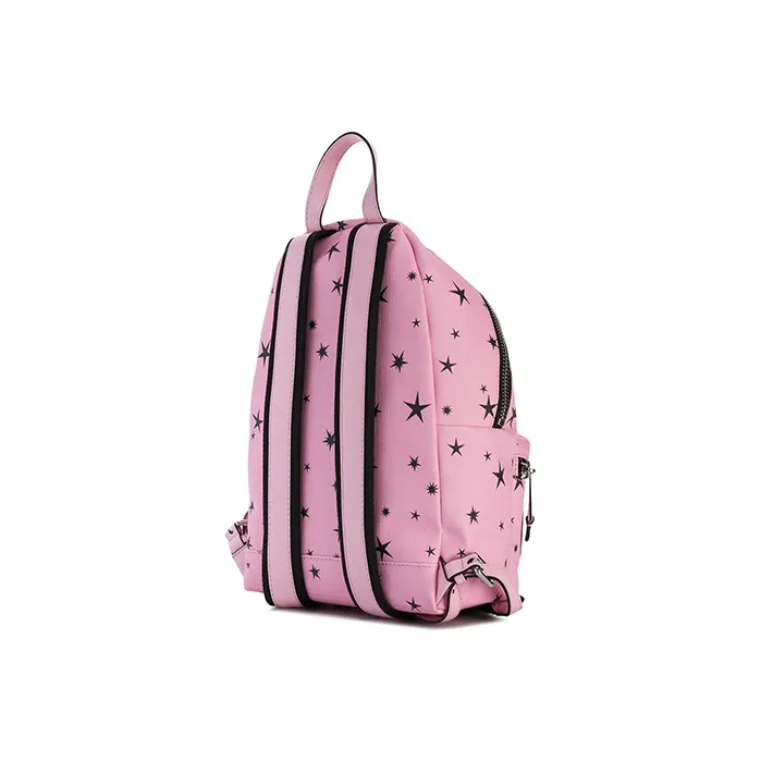 MOSCHINO Leather Backpack Unisex Pink-2