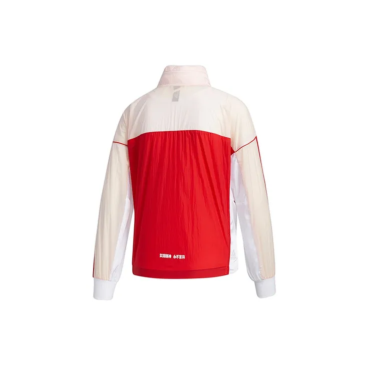 Adidas Jackets Women's Red Pink Patchwork-1