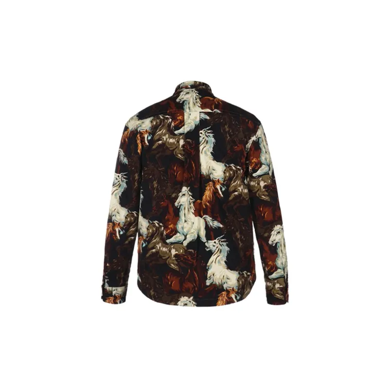 KENZO Shirts Men Black Brown-1