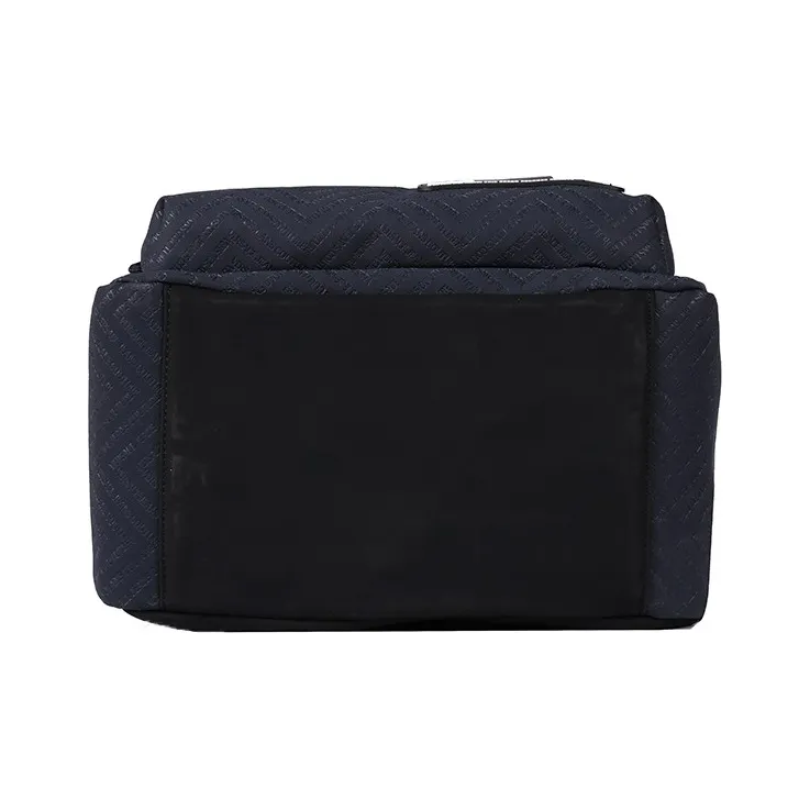 FANSIZHE Jeans Couture Artificial Leather Backpack Unisex Dark Blue-3