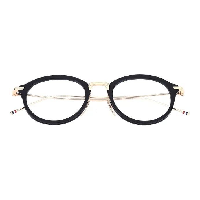THOM BROWNE Eyeglass Frames Unisex Black-1