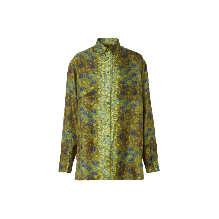 Burberry Shirt Men's Olive Green-1