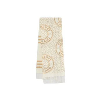 Burberry Knit Scarves Women's White