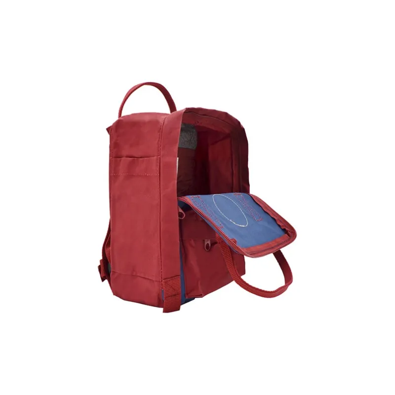 Fjallraven Polyvinyl Alcohol Backpack Mini Unisex Sapphire Blue Wine Red-3