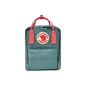Fjallraven Cotton Backpack Mini Kids' Frost Green/Peach Pink