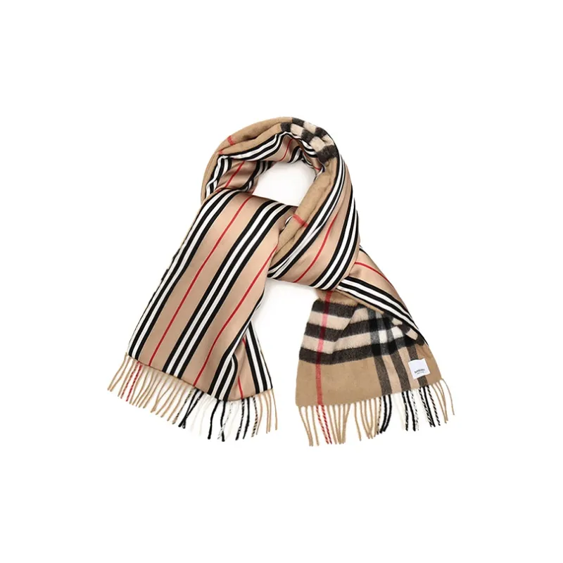 Burberry Cashmere Knit Scarves Unisex-3