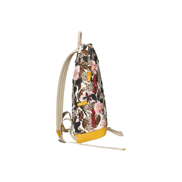 GUCCI The North Face Collaboration Patchwork Backpack Medium Size Unisex Beige/Yellow-2