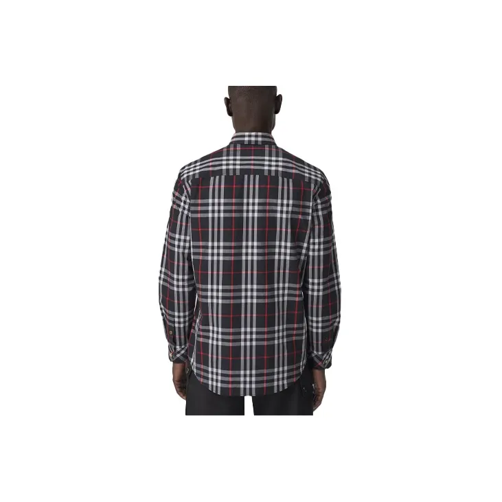 Burberry Shirts Men Black-1