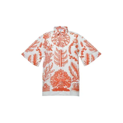 MSGM Shirts Men Red