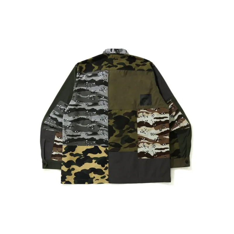 A BATHING APE Shirts Men Green-1