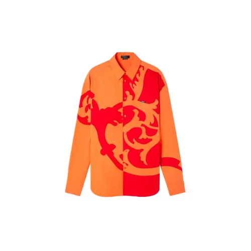 VERSACE Shirts Men Orange