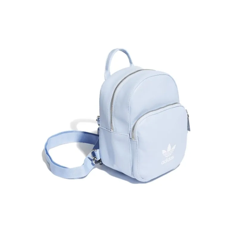 Adidas Originals Polyurethane Synthetic Leather Backpack Mini Unisex BABY Blue-2