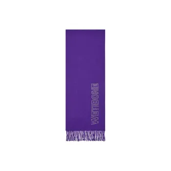 WE11DONE Silk Scarves Unisex Purple