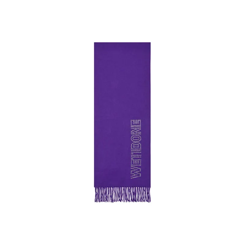 WE11DONE Silk Scarves Unisex Purple-0