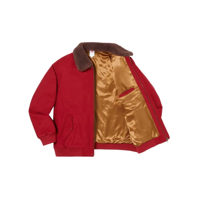Supreme Lacoste Wool Bomber Jacket-2